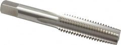 Hertel - M14x2.00 Metric Coarse 6H 4 Flute Bright Finish High Speed Steel Straight Flute Standard Hand Tap - Taper, Right Hand Thread, 3-19/32" OAL, D7 Limit - Exact Industrial Supply