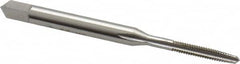 Hertel - #2-56 UNC 2B 3 Flute Bright Finish High Speed Steel Straight Flute Standard Hand Tap - Taper, Right Hand Thread, 1-3/4" OAL, H2 Limit - Exact Industrial Supply