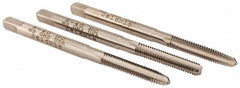 Hertel - #5-40 UNC, 3 Flute, Bottoming, Plug & Taper, Bright Finish, High Speed Steel Tap Set - 1-15/16" OAL, 2B/3B Class of Fit - Benchmark Tooling