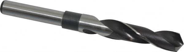 Hertel - 41/64" Drill, 118° Point, High Speed Steel Silver Deming & Reduced Shank Drill Bit - Benchmark Tooling