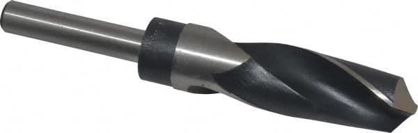 Hertel - 1-1/64" Drill, 118° Point, High Speed Steel Silver Deming & Reduced Shank Drill Bit - Exact Industrial Supply