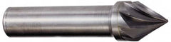 Hertel - 7/8" Head Diam, 1/2" Shank Diam, 3 Flute 60° Solid Carbide Countersink - Benchmark Tooling