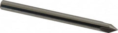 Hertel - 1/8" Head Diam, 1/8" Shank Diam, 3 Flute 60° Solid Carbide Countersink - Benchmark Tooling