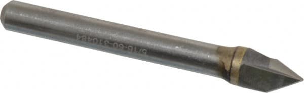 Hertel - 5/16" Head Diam, 1/4" Shank Diam, 3 Flute 60° Solid Carbide Countersink - Benchmark Tooling