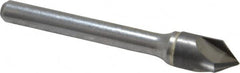 Hertel - 3/8" Head Diam, 1/4" Shank Diam, 3 Flute 82° Solid Carbide Countersink - Benchmark Tooling