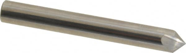 Hertel - 1/4" Head Diam, 1/4" Shank Diam, 3 Flute 90° Solid Carbide Countersink - Benchmark Tooling