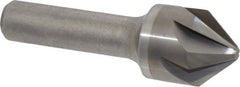 Hertel - 7/8" Head Diam, 1/2" Shank Diam, 6 Flute 82° Solid Carbide Countersink - Benchmark Tooling