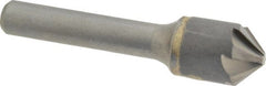 Hertel - 5/8" Head Diam, 3/8" Shank Diam, 6 Flute 90° Solid Carbide Countersink - Benchmark Tooling