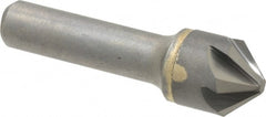 Hertel - 3/4" Head Diam, 1/2" Shank Diam, 6 Flute 90° Solid Carbide Countersink - Benchmark Tooling