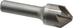 Hertel - 7/8" Head Diam, 1/2" Shank Diam, 6 Flute 90° Solid Carbide Countersink - Benchmark Tooling