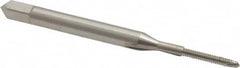 Hertel - M1.6x0.35 Metric Coarse, 2 Flute, High Speed Steel Spiral Point Tap - Plug Chamfer, Right Hand Thread, 1-5/8" OAL, 6H Class of Fit - Exact Industrial Supply