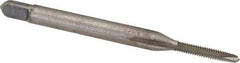 Hertel - #1-64 UNC, 2 Flute, Bright Finish, High Speed Steel Spiral Point Tap - Plug Chamfer, Right Hand Thread, 1-11/16" OAL, 3B Class of Fit - Exact Industrial Supply