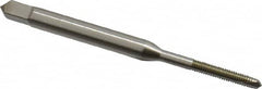 Hertel - #2-64 UNF, 2 Flute, Bright Finish, High Speed Steel Spiral Point Tap - Plug Chamfer, Right Hand Thread, 1-3/4" OAL, 2B Class of Fit - Exact Industrial Supply
