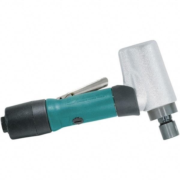 Dynabrade - 1/4" Collet, Angle Handle, Air Angle Die Grinder - 20,000 RPM, Rear Exhaust, 24.99 CFM, 0.5 hp, 90 psi, 1/4 NPT Inlet - Benchmark Tooling