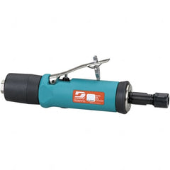 Dynabrade - 1/4" Collet, Straight Handle, Air Straight Die Grinder - 18,000 RPM, Rear Exhaust, 26 CFM, 0.5 hp, 90 psi, 1/4 NPT Inlet - Benchmark Tooling