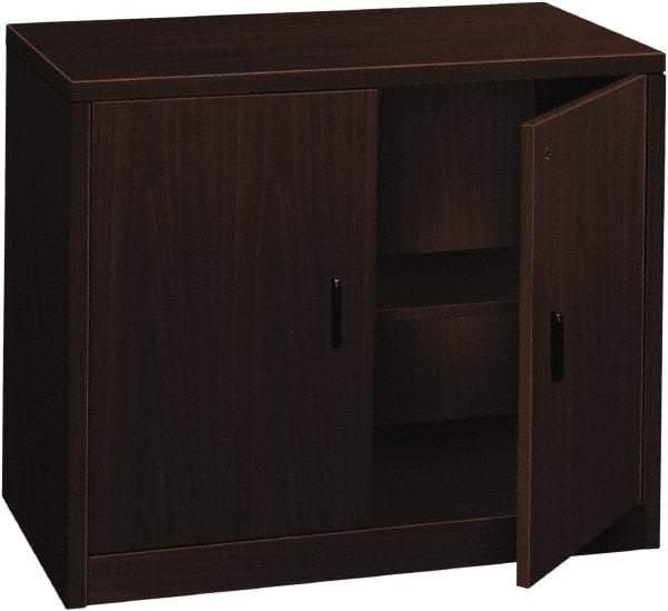 Hon - 36" Wide x 29-1/2" High x 20" Deep, 1 Drawer Supply - Laminate Over Wood, Mahogany - Benchmark Tooling