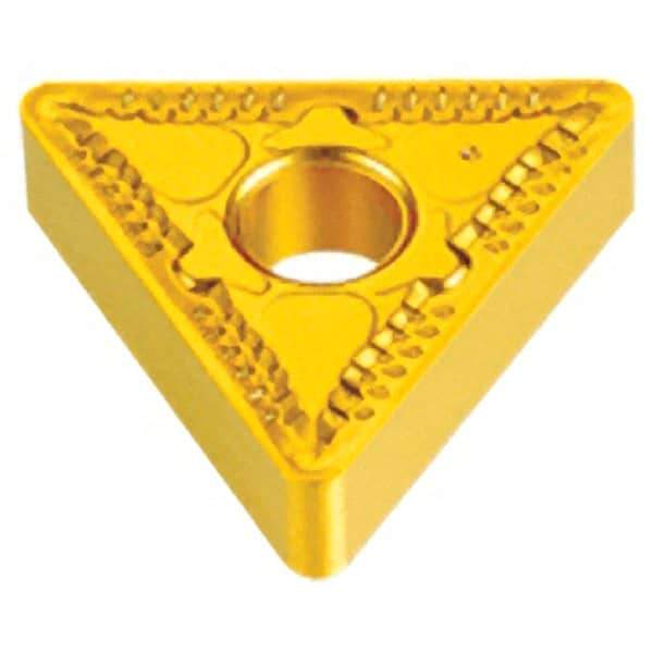 Iscar - TNMG332 GN Grade IC5010 Carbide Turning Insert - TiCN/Al2O3/TiN Finish, 60° Triangle, 3/8" Inscr Circle, 3/16" Thick, 1/32" Corner Radius - Benchmark Tooling