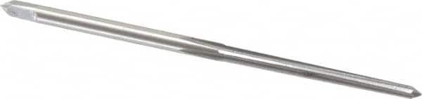 Value Collection - #6/0 Pin, 0.0806" Diam, 0.0611" Small End, 3/32" Diam Straight Shank, 15/16" Flute, Taper Pin Reamer - Benchmark Tooling