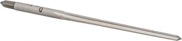 Interstate - #5/0 Pin, 0.0966" Diam, 0.0719" Small End, 7/64" Diam Straight Shank, 1-3/16" Flute, Taper Pin Reamer - Benchmark Tooling