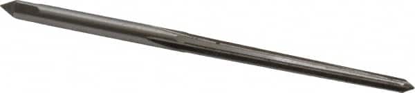 Interstate - #4/0 Pin, 0.1142" Diam, 0.0869" Small End, 1/8" Diam Straight Shank, 1-5/16" Flute, Taper Pin Reamer - Benchmark Tooling