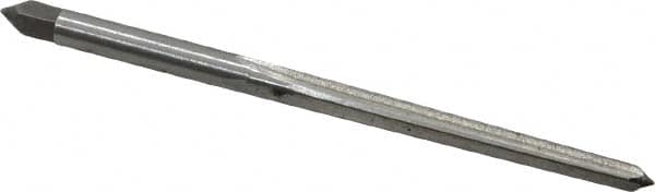 Interstate - #3/0 Pin, 0.1302" Diam, 0.1029" Small End, 9/64" Diam Straight Shank, 1-5/16" Flute, Taper Pin Reamer - Benchmark Tooling