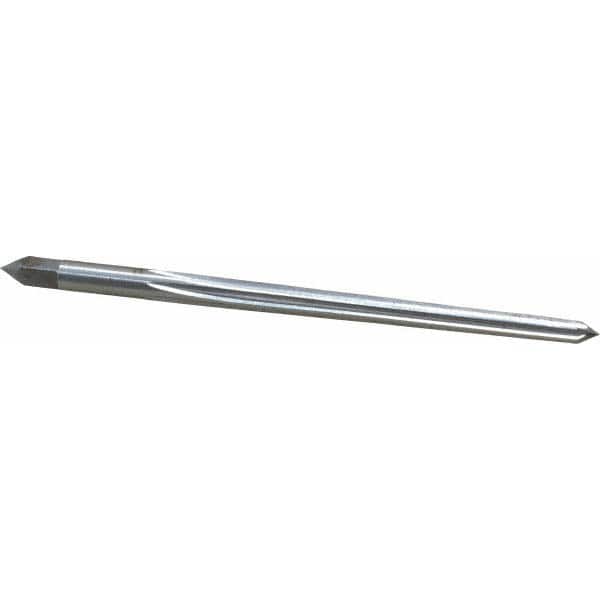 Interstate - #0 Pin, 0.1638" Diam, 0.1287" Small End, 11/64" Diam Straight Shank, 1-11/16" Flute, Taper Pin Reamer - Benchmark Tooling