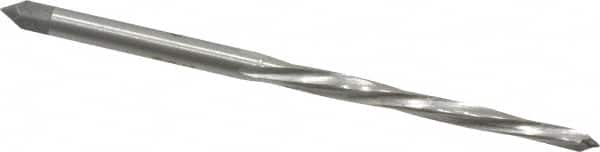 Interstate - #4/0 Pin, 0.1142" Diam, 0.0869" Small End, 1/8" Diam Straight Shank, 1-5/16" Flute, Taper Pin Reamer - Benchmark Tooling