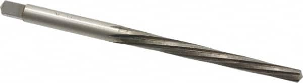 Interstate - #3/0 Pin, 0.1302" Diam, 0.1029" Small End, 9/64" Diam Straight Shank, 1-5/16" Flute, Taper Pin Reamer - Benchmark Tooling