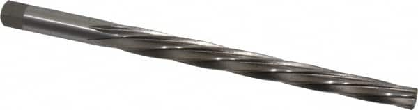 Interstate - #7 Pin, 27/64" Diam, 0.3297" Small End, 13/32" Diam Straight Shank, 4-7/16" Flute, Taper Pin Reamer - Benchmark Tooling