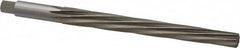 Interstate - #9 Pin, 0.6066" Diam, 0.4805" Small End, 9/16" Diam Straight Shank, 6-1/16" Flute, Taper Pin Reamer - Benchmark Tooling