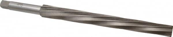 Interstate - #12 Pin, 1.05" Diam, 0.842" Small End, 7/8" Diam Straight Shank, 10" Flute, Taper Pin Reamer - Benchmark Tooling