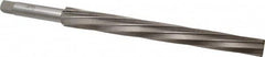 Interstate - #12 Pin, 1.05" Diam, 0.842" Small End, 7/8" Diam Straight Shank, 10" Flute, Taper Pin Reamer - Benchmark Tooling