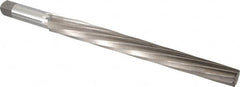 Interstate - #13 Pin, 1.259" Diam, 1.009" Small End, 1-1/4" Diam Straight Shank, 12" Flute, Taper Pin Reamer - Benchmark Tooling