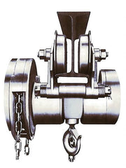 CM - 1,000 Lb Lifting Capacity, Trolley Hoist - 22-1/2' Overhaul to Lift 1' - Benchmark Tooling
