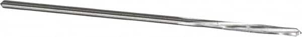 Made in USA - 3/32" High Speed Steel 4 Flute Chucking Reamer - Spiral Flute, 0.088" Straight Shank, 3/4" Flute Length, 3" OAL - Benchmark Tooling