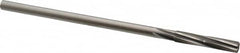 Made in USA - 9/32" Cobalt 6 Flute Chucking Reamer - Spiral Flute, 1/4" Straight Shank, 1-1/2" Flute Length, 6" OAL - Benchmark Tooling
