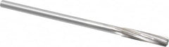 Made in USA - 3/8" Cobalt 6 Flute Chucking Reamer - Spiral Flute, 0.3105" Straight Shank, 1-3/4" Flute Length, 7" OAL - Benchmark Tooling