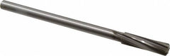 Made in USA - 17/32" Cobalt 6 Flute Chucking Reamer - Spiral Flute, 0.4355" Straight Shank, 2" Flute Length, 8" OAL - Benchmark Tooling