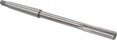 Made in USA - 7/16" High Speed Steel 6 Flute Chucking Reamer - Straight Flute, 1MT Morse Taper Shank, 1-3/4" Flute Length, 7" OAL - Benchmark Tooling