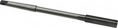 Made in USA - 17/32" High Speed Steel 6 Flute Chucking Reamer - Straight Flute, 1MT Morse Taper Shank, 2" Flute Length, 8" OAL - Benchmark Tooling
