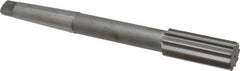 Made in USA - 1-3/16" High Speed Steel 10 Flute Chucking Reamer - Straight Flute, 3MT Morse Taper Shank, 2-7/8" Flute Length, 11" OAL - Benchmark Tooling