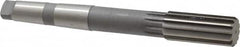 Made in USA - 1-3/8" High Speed Steel 12 Flute Chucking Reamer - Straight Flute, 4MT Morse Taper Shank, 3-1/4" Flute Length, 12" OAL - Benchmark Tooling