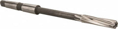 Made in USA - 3/8" High Speed Steel 6 Flute Chucking Reamer - Spiral Flute, 1MT Morse Taper Shank, 1-3/4" Flute Length, 7" OAL - Benchmark Tooling