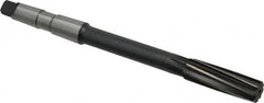 Made in USA - 11/16" High Speed Steel 8 Flute Chucking Reamer - Spiral Flute, 2MT Morse Taper Shank, 2-1/4" Flute Length, 9" OAL - Benchmark Tooling