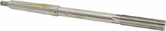 Interstate - 7/16" High Speed Steel 6 Flute Chucking Reamer - Straight Flute, 1MT Morse Taper Shank, 1-3/4" Flute Length, 7" OAL - Benchmark Tooling