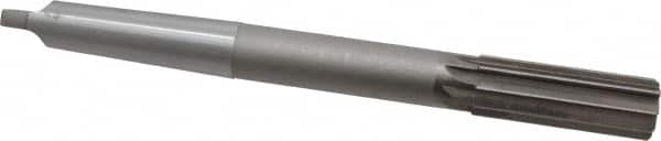 Interstate - 1" High Speed Steel 8 Flute Chucking Reamer - Straight Flute, 3MT Morse Taper Shank, 2-3/4" Flute Length, 10-1/2" OAL - Benchmark Tooling