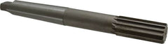 Interstate - 1-5/16" High Speed Steel 10 Flute Chucking Reamer - Straight Flute, 4MT Morse Taper Shank, 3" Flute Length, 11-1/2" OAL - Benchmark Tooling