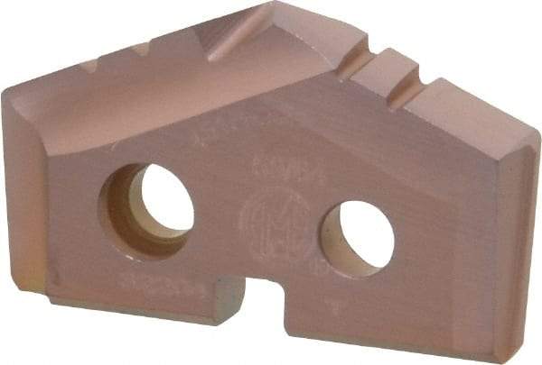 Allied Machine and Engineering - 59/64" Diam x 5/32" Thick, Seat Code 1, 132° Included Angle Spade Drill Insert - AM200 Coated, Cobalt, Grade Super Cobalt, Series GEN2 T-A - Benchmark Tooling