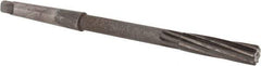 Interstate - 7/16" High Speed Steel 6 Flute Chucking Reamer - Spiral Flute, 1MT Morse Taper Shank, 1-3/4" Flute Length, 7" OAL - Benchmark Tooling