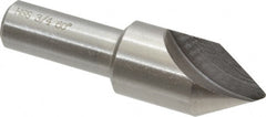 Interstate - 3/4" Head Diam, 1/2" Shank Diam, 1 Flute 60° High Speed Steel Countersink - Benchmark Tooling